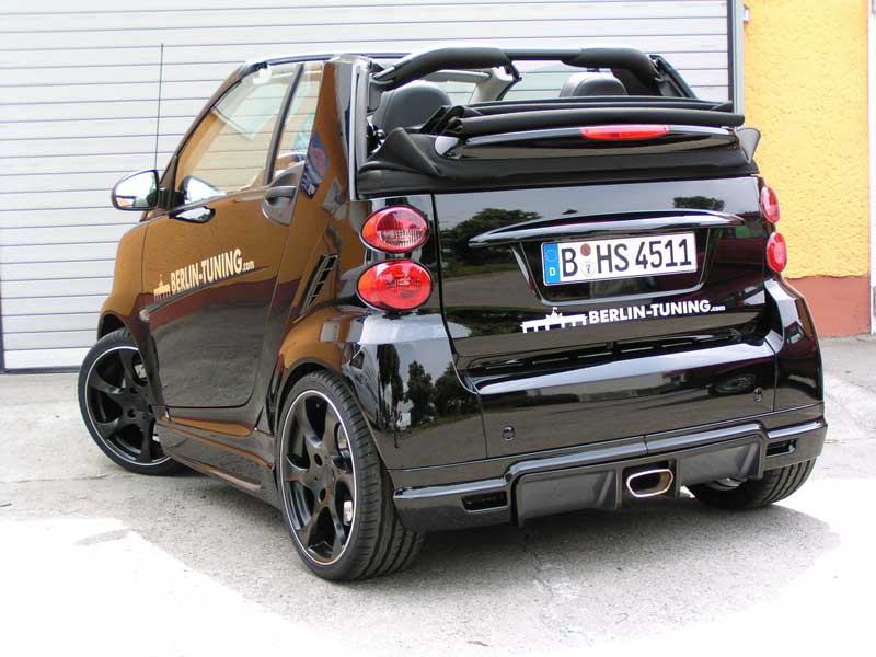 Heckdiffusor Race schwarz smart 451