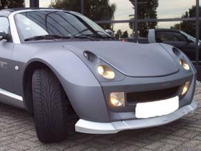 Frontspoiler 5 smart Roadster silber