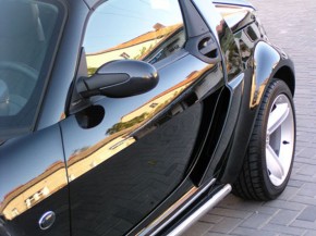 Airscoop smart Roadster schwarz matt