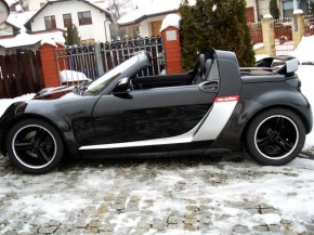 Airscoop smart Roadster schwarz matt