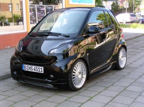 SCHEINWERFERBLENDEN smart 451 schwarz